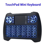 2.4G USB Rechargeable Backlight Wireless Keyboard with Touchpad Mouse