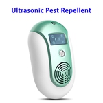 CE ROHS FCC Approved Variable-frequency Ultrasonic Electronic Mosquito Rat Pest Control Repeller (Blue)