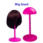 New Arrival Lightweight Adorable Mashroom-Shape Plastic Wig Stand for Both Long and Short Wigs(Rose)