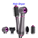 5 In 1 Rotating Hair Staightener Styler One Step Hair Volumizer Hair Dryer Brush